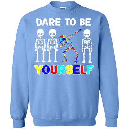Dare To Be Yourself Autism Awareness Shirt Carolina Blue