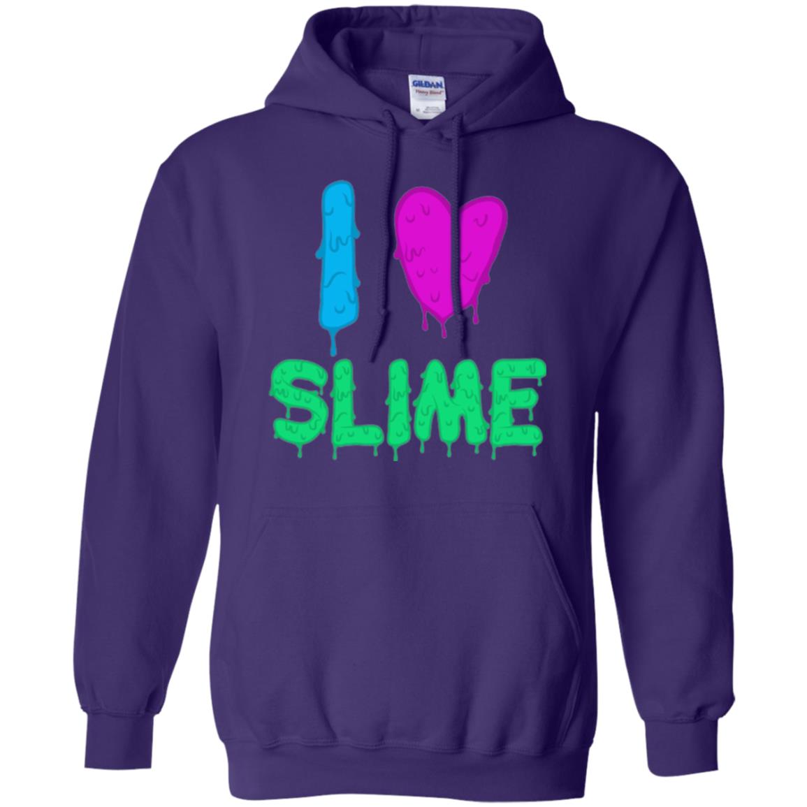 I Love Slime T-shirt Slime Lovers Purple