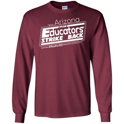 Arizona Teacher Tshirt Red For Ed Arizona The Educators Strike Back Maroon