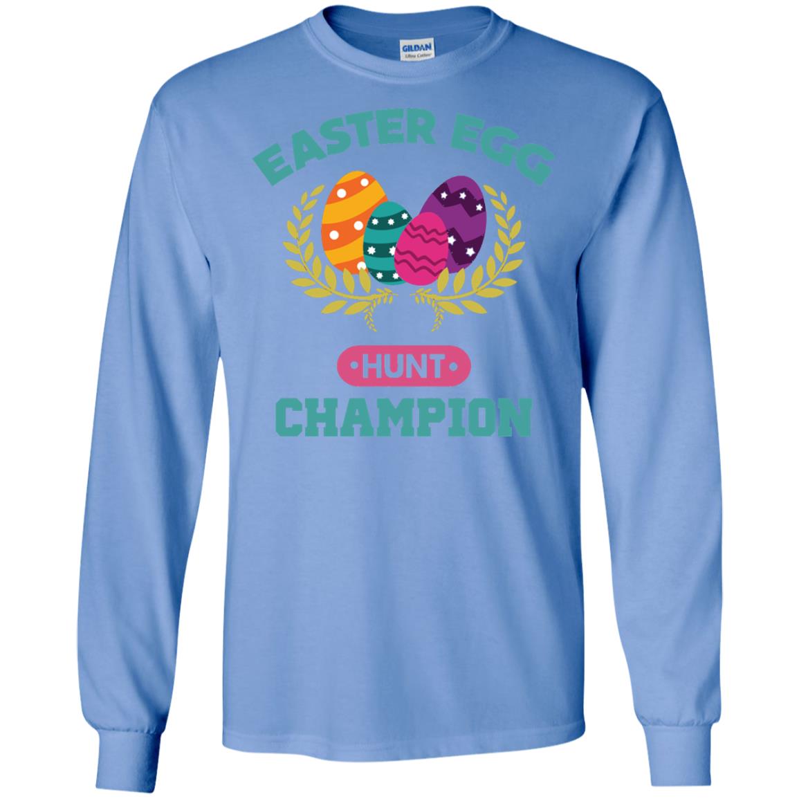 Easter Egg Hunt Champion Easter Day T-shirt Carolina Blue