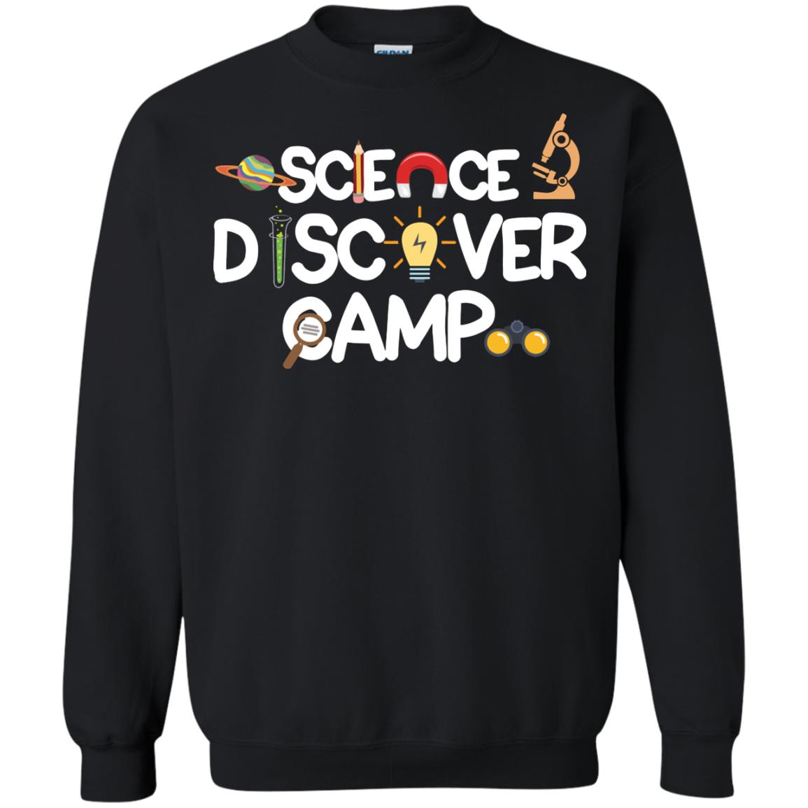 Science Discover Camp Summer Trip ShirtG180 Gildan Crewneck Pullover Sweatshirt 8 oz.