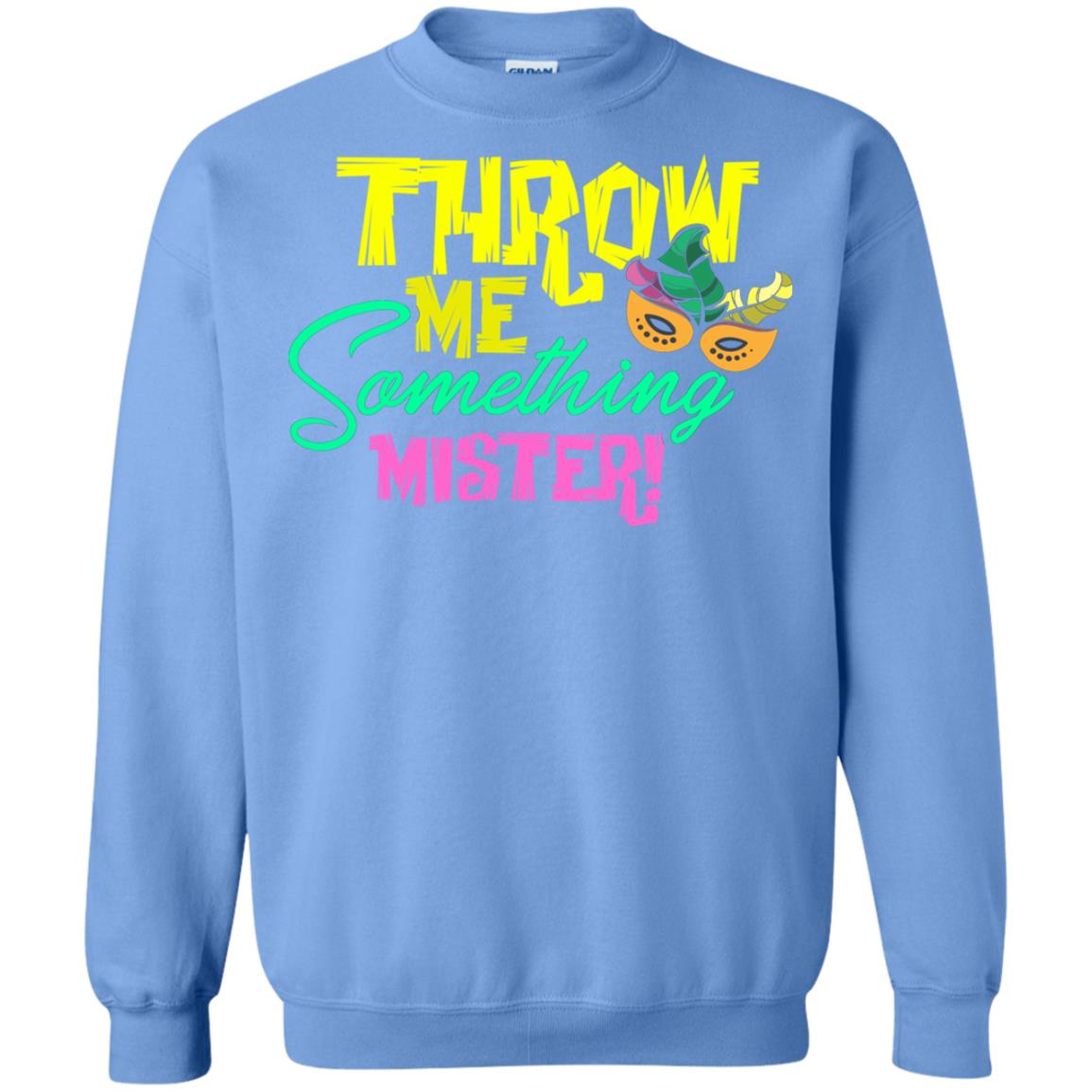 Mardi Gras T-shirt Throw Me Something Mister Carolina Blue