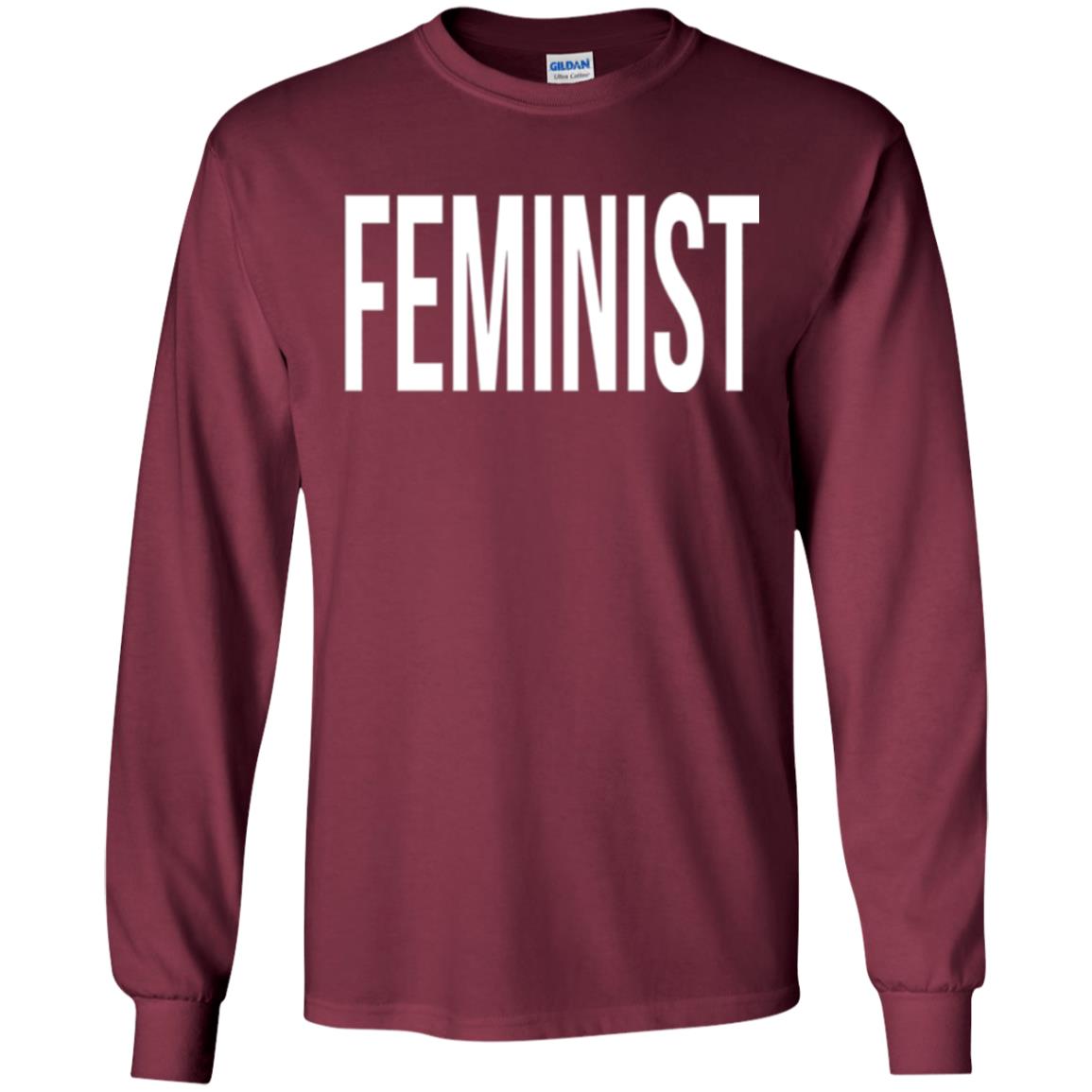 Feminist T-shirt Maroon