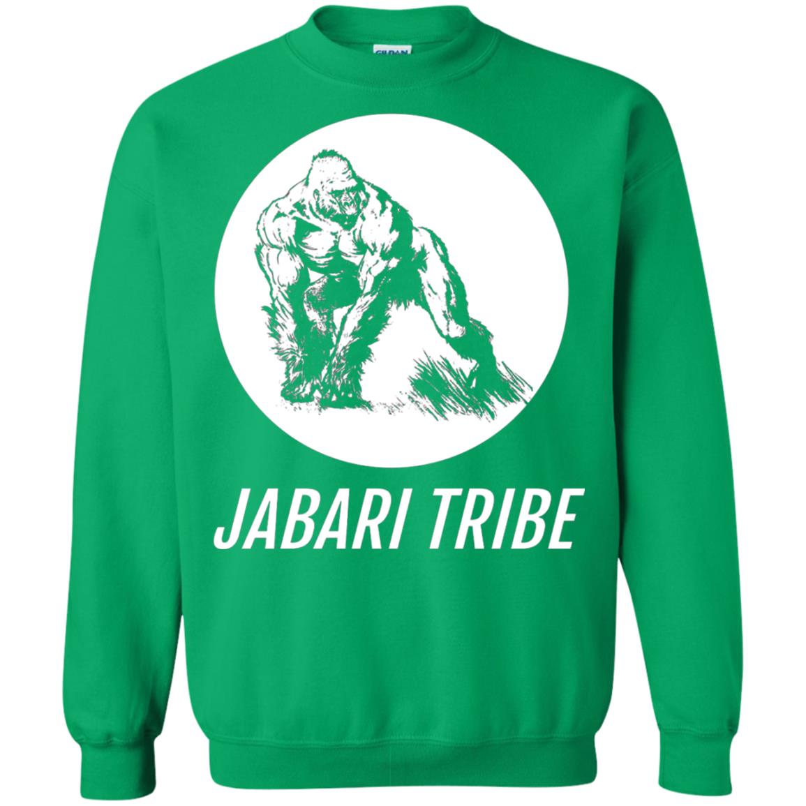 Jabari Tribe White Gorilla T-shirt Irish Green