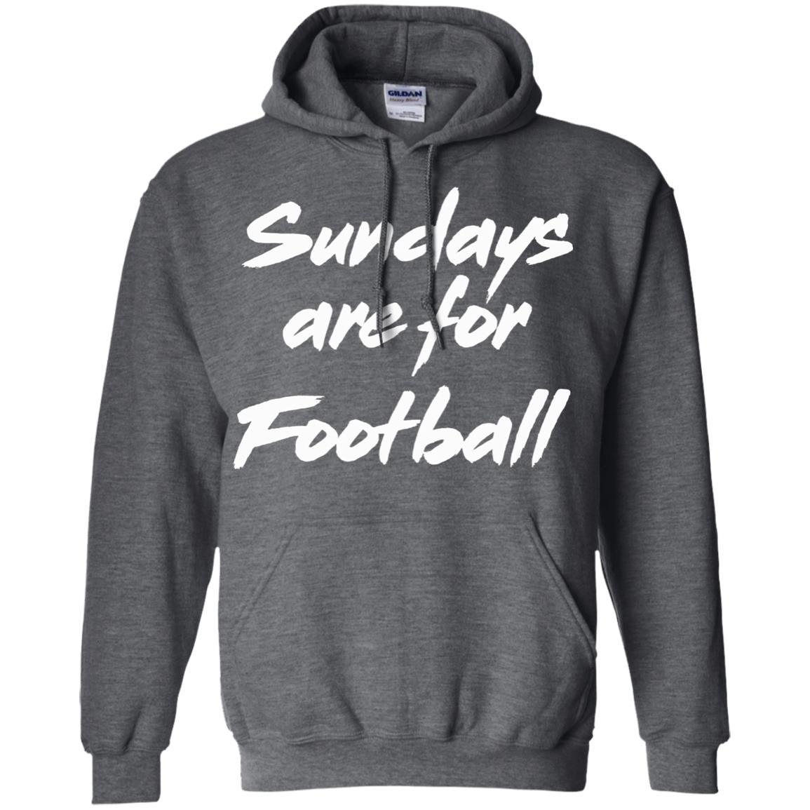 Football Lover T-shirt Sundays Are For Football Dark Heather