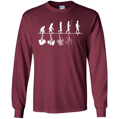 Evolution Tree Of Human Life Thinking Save Environment Shirt Maroon
