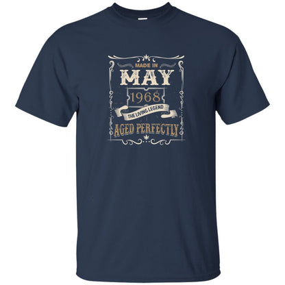 Made In May 1968 The Living Legend 50th Birthday T-shirt Navy