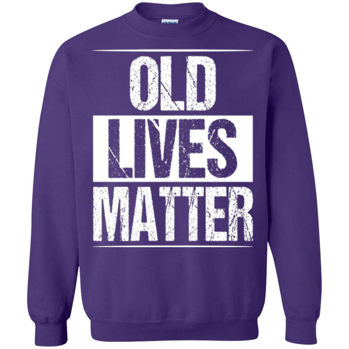 Elderly Seniors T-shirt Old Lives Matter T-shirt Purple
