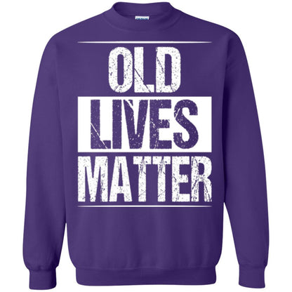 Elderly Seniors T-shirt Old Lives Matter T-shirt Purple