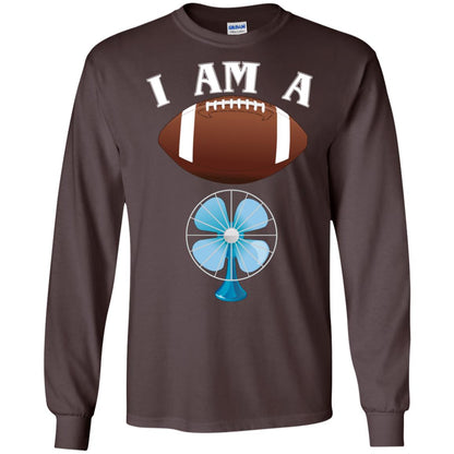 Football Lover T-shirt I Am A Football Fan Dark Chocolate