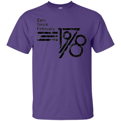 Epic Since February 1978 Birthday Gift T-shirt Purple