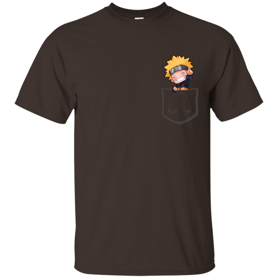 Naruto In Pocket Shirt Dark Chocolate