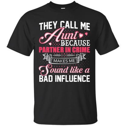 Aunt T-shirt They Call Me Aunt Black