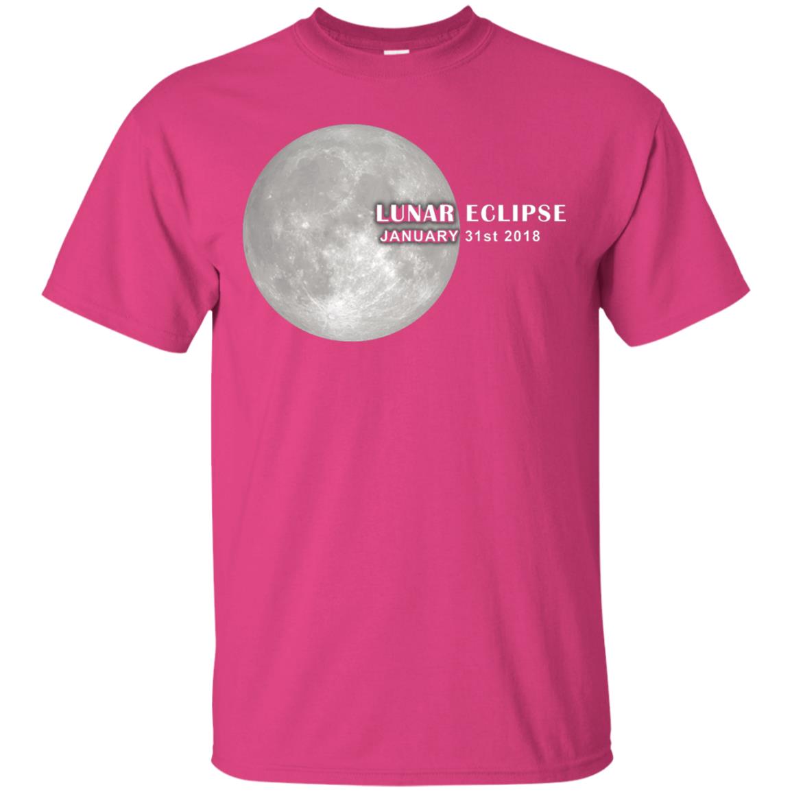 Eclipse January 31st 2018 Total Lunar Eclipse Shirts Heliconia