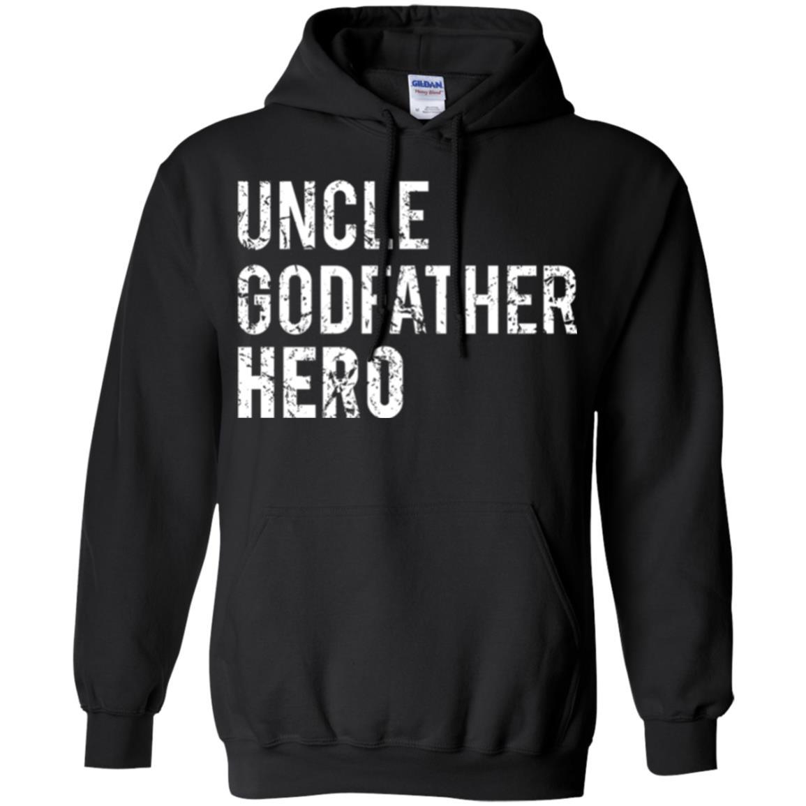 Family T-shirt Uncle Godfather Hero Black