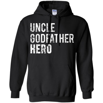 Family T-shirt Uncle Godfather Hero Black
