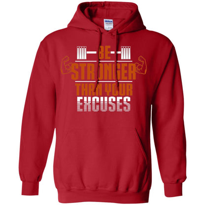 Be Stronger Than Your Excuses Fitness T-shirt Red