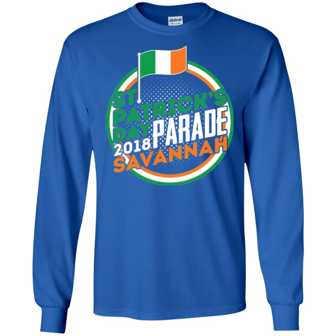Parade Savannah 2018 Ireland Flag St. Patrick_s Day T-shirt Royal
