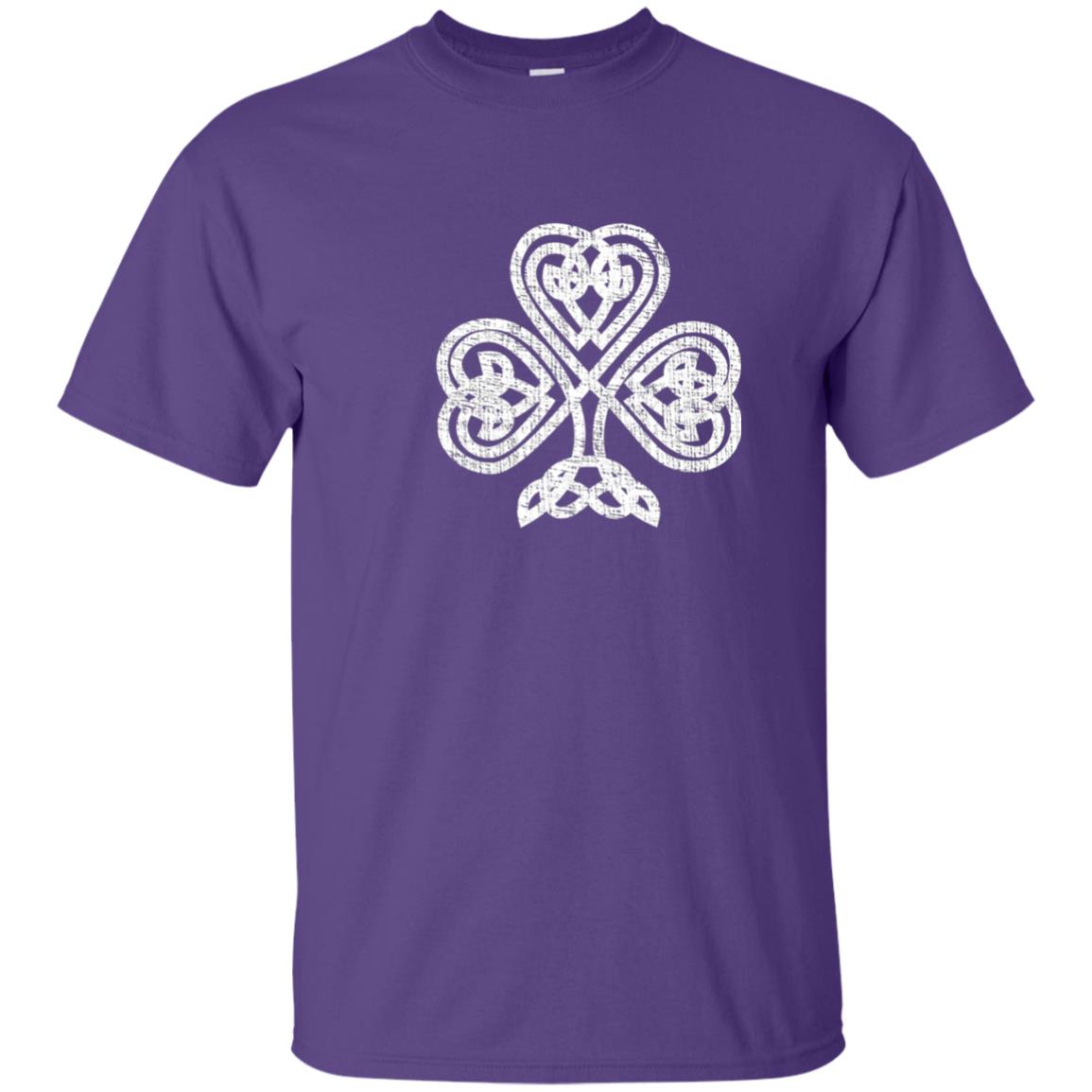 Irish Shamrock Knot Symbol St. Patrick_s Day T-shirt Purple