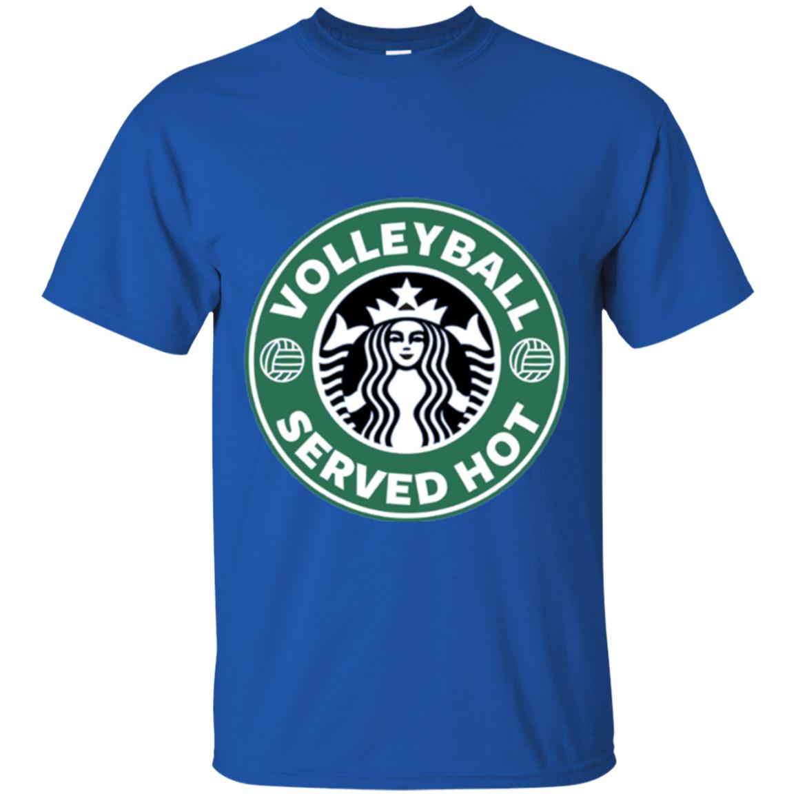 Volleyball Lovers T-shirt Served Hot Royal