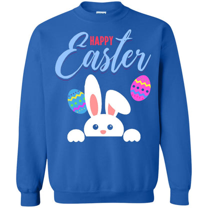Emoji Bunny Egg Happy Easter Shirt Royal