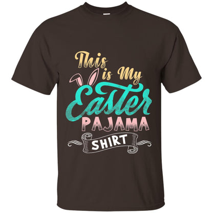 Easter T-shirt This Is Easter Pajama Shirt Dark Chocolate