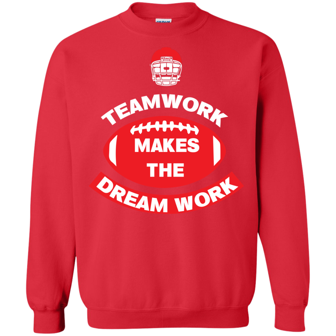 Football T-shirt TeamWork Makes The Dreamwork Red