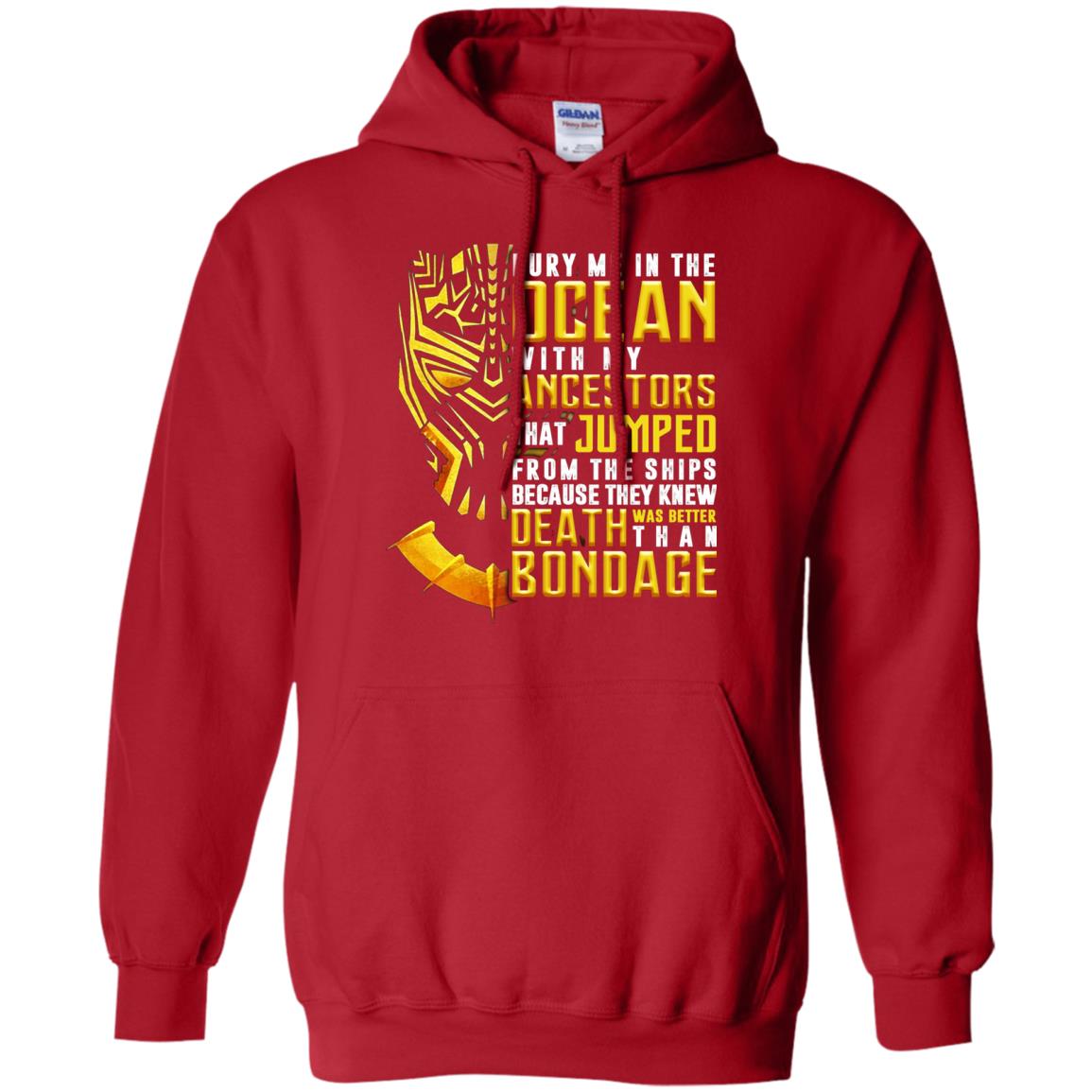 Bury Me In The Ocean With My Ancestors That Jumped Movie Lover T-shirt Red