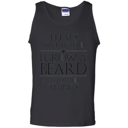 Beard T-shirt That_s What I Do I Grow A Beard And I Know Things Black
