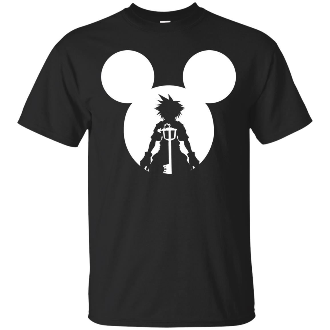Mickey Lovers T-shirt Kingdom Hearts Black Small