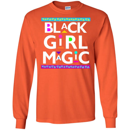 Black Girl Magic T-shirt Women_s Black History Orange