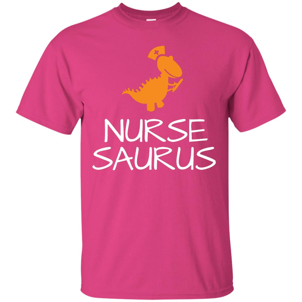 Nurse Saurus Dinosaur Nurse Cap T-shirt Heliconia