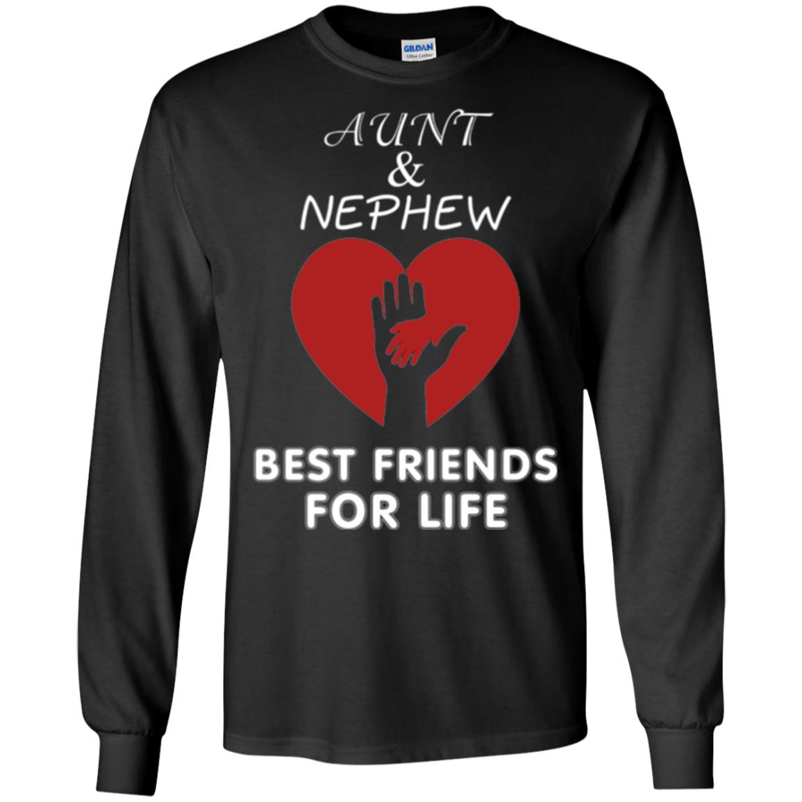 Family T-shirt Aunt And Nephew Best Friends For Life Black
