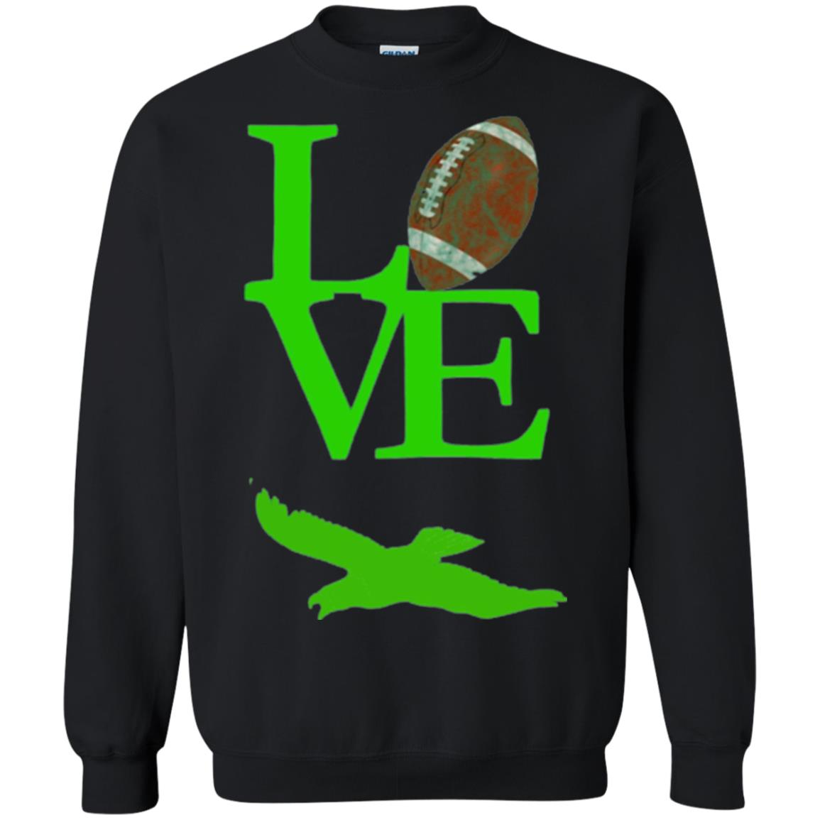Football Lover T-shirt Love Football Flying Bird T-shirt Black