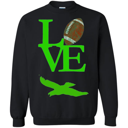 Football Lover T-shirt Love Football Flying Bird T-shirt Black