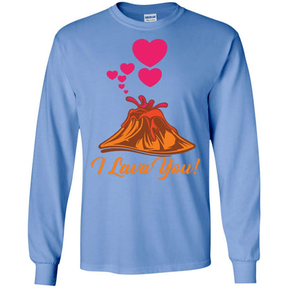 Valentines Day T-shirt I Lava You Carolina Blue