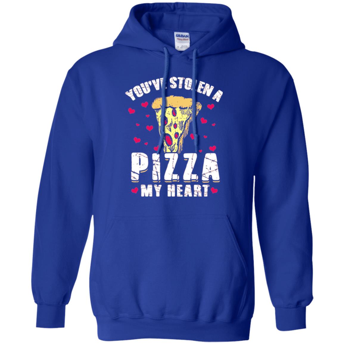 Funny Valentines Day Shirt Food Gift You_ve Stolen Pizza My Heart Royal
