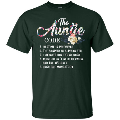 The Auntie Code Shirt For Womens Forest
