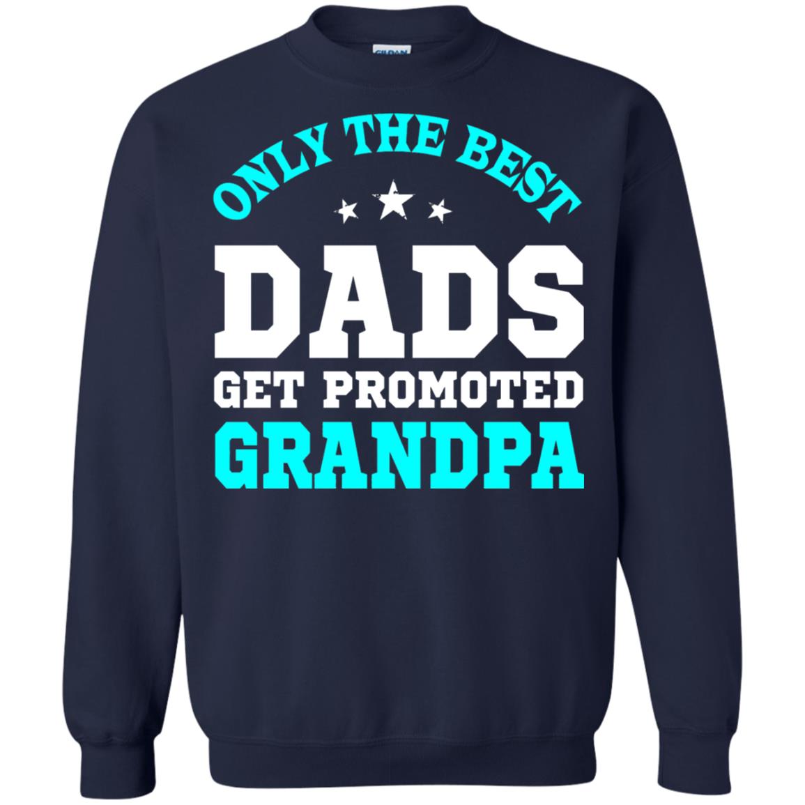 Only The Best Dads Get Promoted To Grandpa Shirt Navy