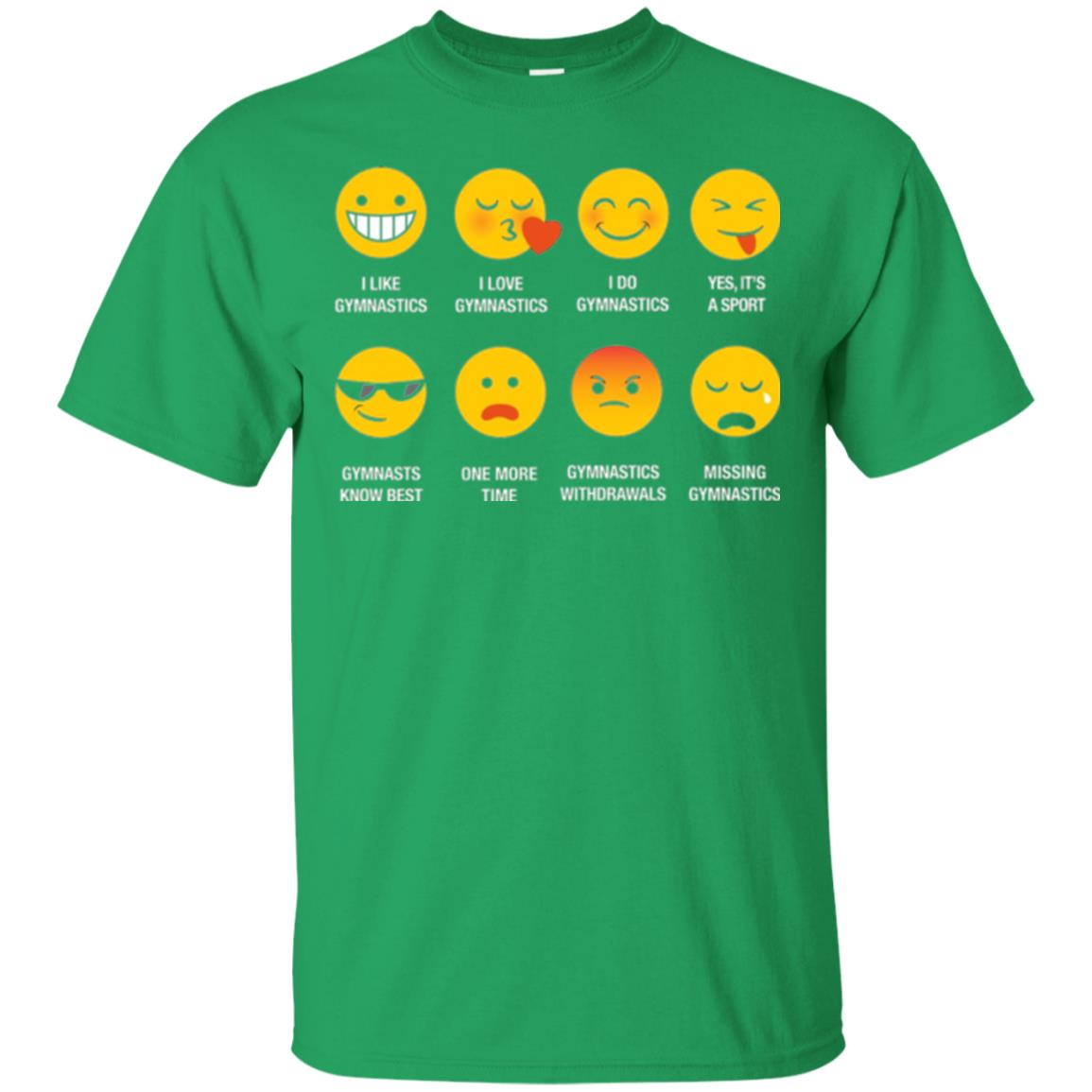 Gymnastic Lovers T-shirt Emoji Irish Green