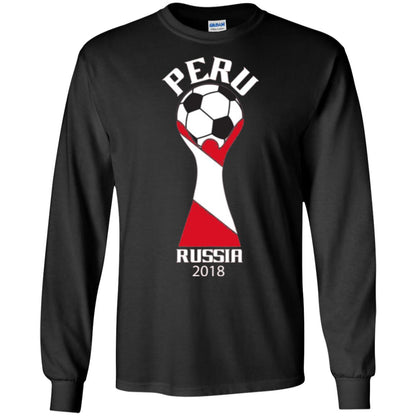 Football Lovers T-shirt Peru Russia 2108 Black