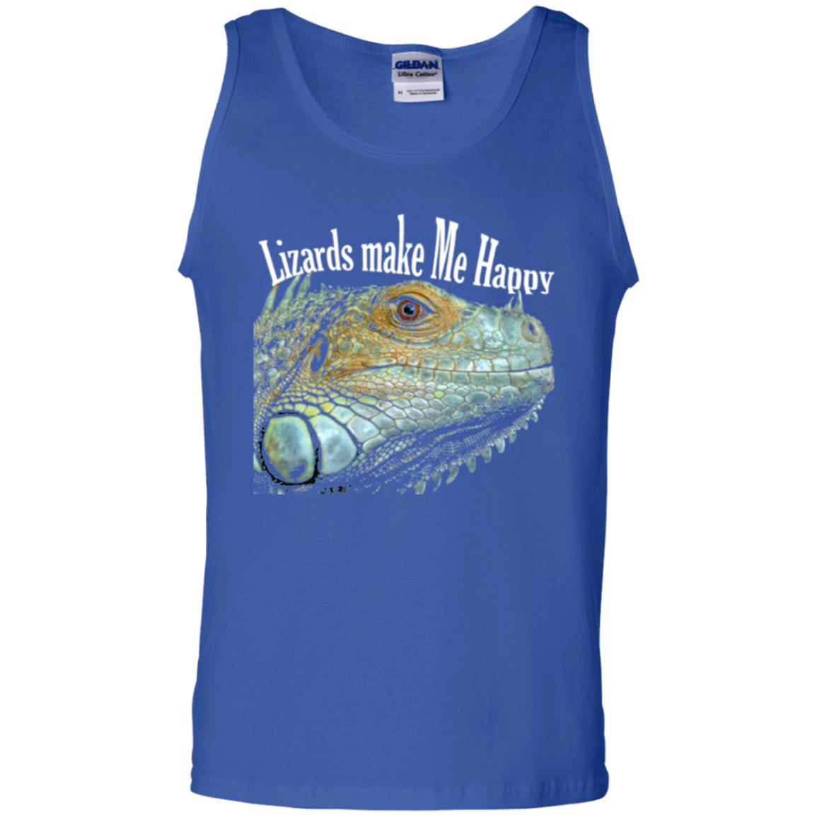 Reptiles Lovers T-shirt Lizards Make Me Happy Royal