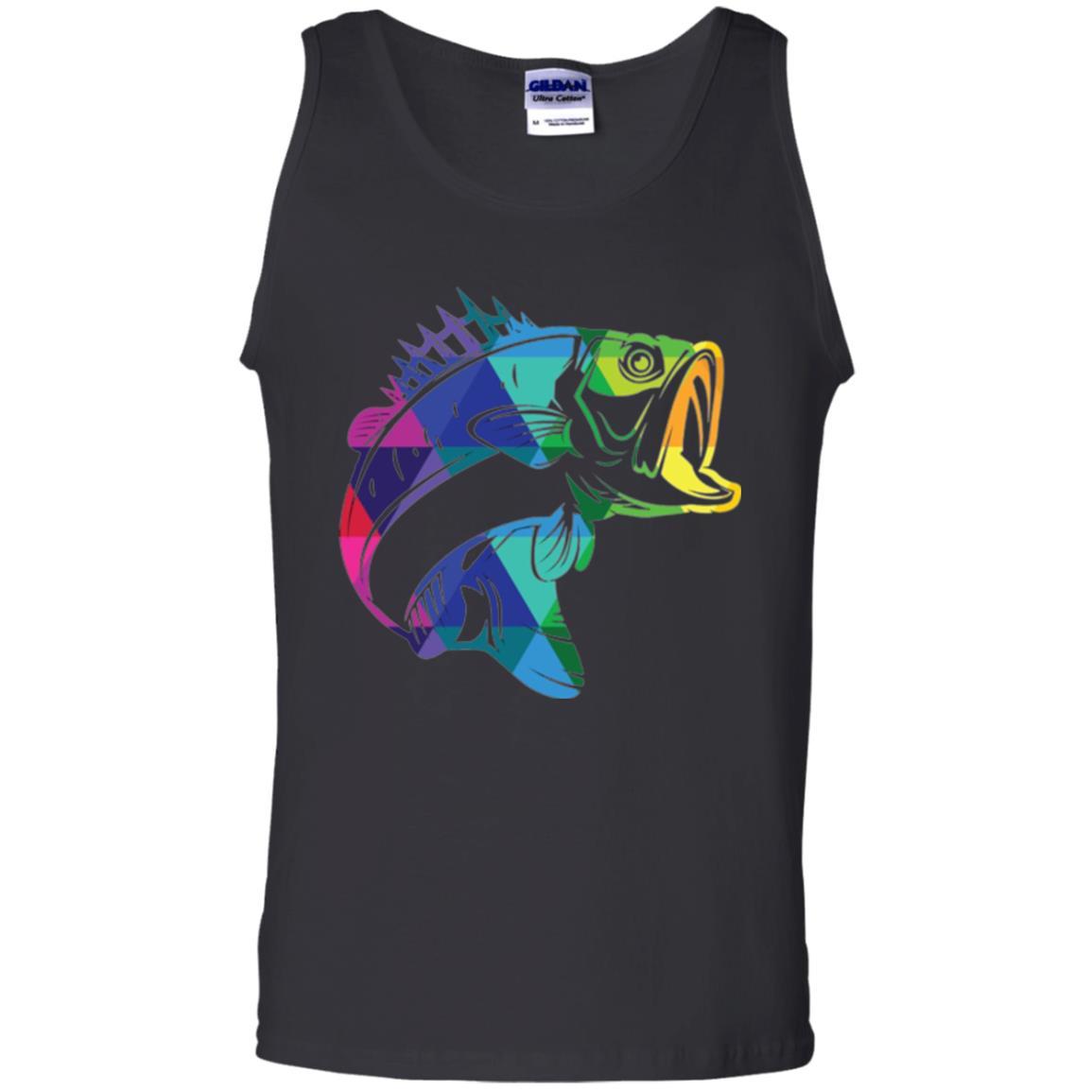 Fisherman T-shirt Fish For Bass Black