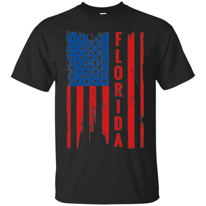 Florida State T-shirt American Flag Black