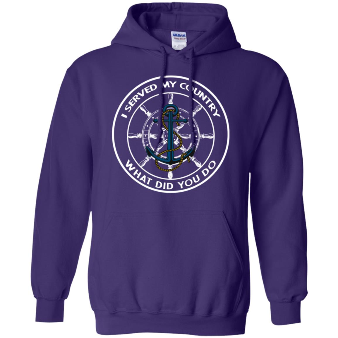 I Served My Country What Did You Do Shirt For Mens Or Womens Purple