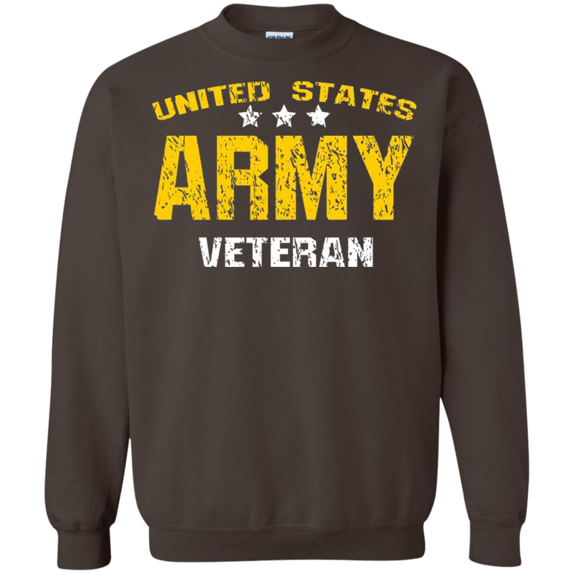 United States Army Veteran Shirt Dark Chocolate