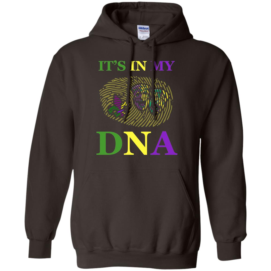 Mardi Gras T-shirt It's In My Dna Dark Chocolate