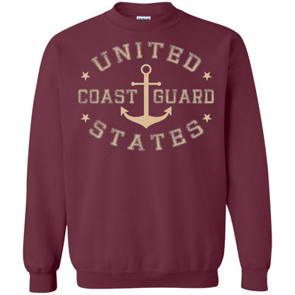 Coast Guard Birthday United States Anchor T-shirt Maroon