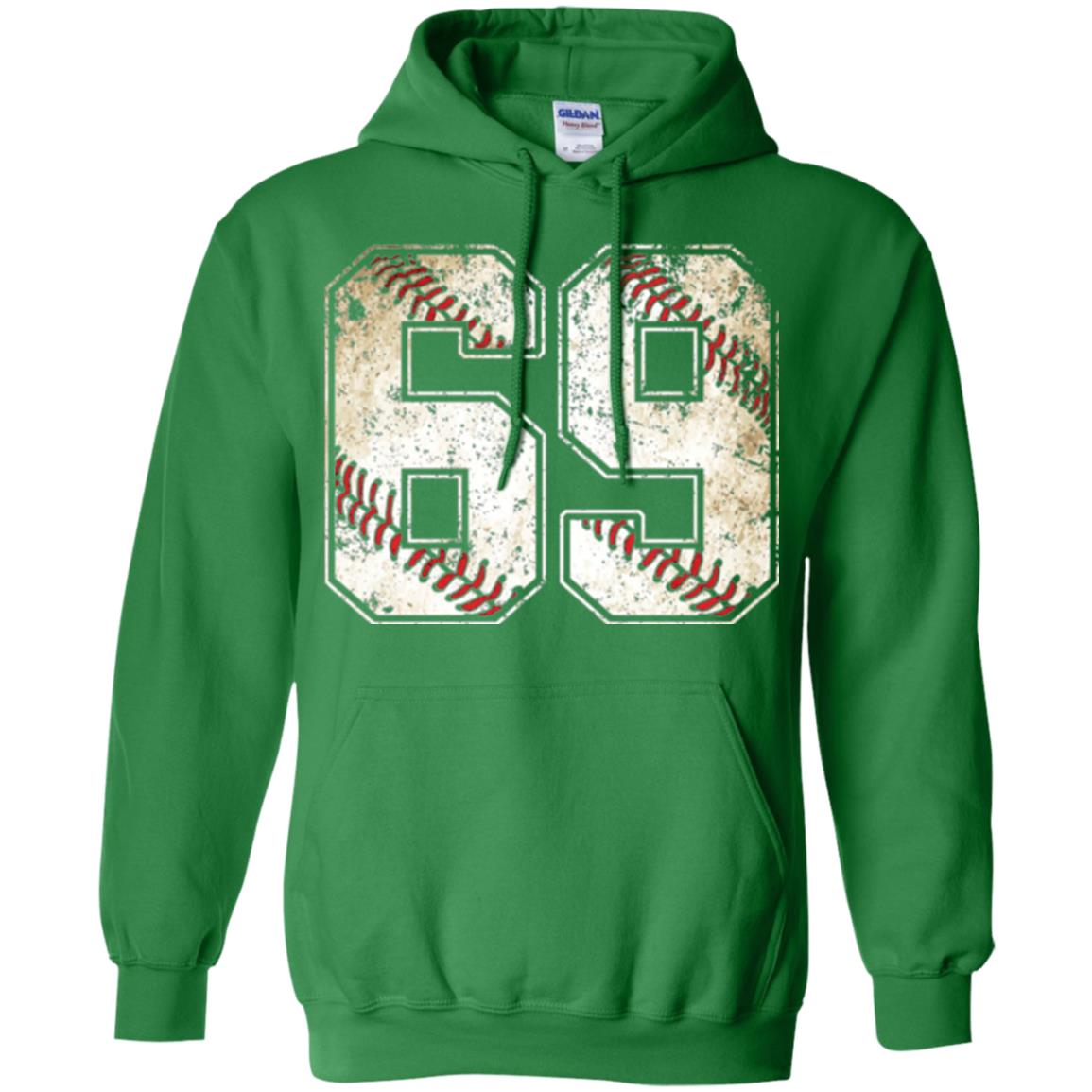 Baseball Player T-shirt Jersey Number 69 Retro Vintage Irish Green
