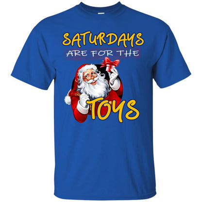 Saturdays Are For The Toys Santa X-mas Gift Shirt Royal